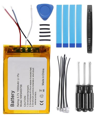 SHAWOROCE 1500mAh 3,7V Akku AEC503759 Kompatibel mit SteelSeries Arctis 1 3 7 7P Kabellose Kopfhörer Bluetooth Headset Li-Polymer Batterien mit Reparatur Werkzeugsatz