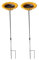 DIVCHI Bird Feeders Free Standing Flower Birds Feeding Station | Garden | Outdoor | Pole | Decorative | Wild Bird | Seed | Nut | Water | Bowl | Bath | Dish (Pack of 2) (Yellow)