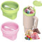 Cooltto Recipiente para helados Stanley 40 oz Cup Helados Formas de Helado Silicona Helado Taza con Tapa Vasos Accesorios Cubitera Molde de Hielo Libre de BPA Bandeja de hielo con orificio para pajita