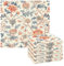 EtherSpher William Morris Serviettes en microfibre - Torchons de cuisine en coton absorbants - Design décoratif français (mot long) - 28 x 28 cm