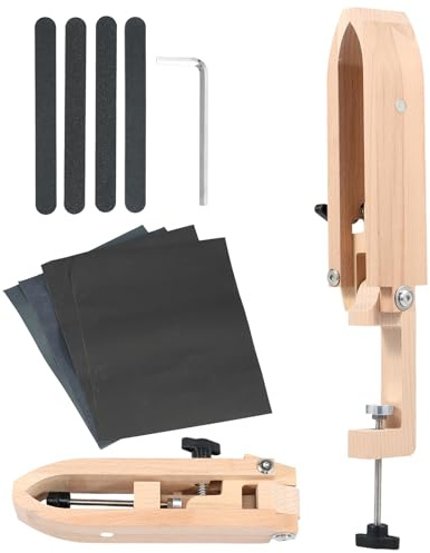 Poney de couture réglable, pince à cheval pliable, gabarit de serrage de selle, étau de travail manuel pour le travail du cuir, support de couture robuste, bois de hêtre
