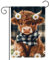 BlissYard Hochlandkuh Gartenflagge, 30,5 x 45,7 cm, doppelseitig, kariert, Gänseblümchen, Hofflagge, florale Kuh, Bauernhausflagge, bezaubernde Bauernhoftier-Outdoor-Dekoration für saisonale