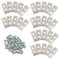 Lames de tondeuses, 30 Pcs Robots Longue durée, vis incluses, pour Les Robot Tondeuse Worx Landroid, Landxcape et Einhell, Lames de Rechange, Argent