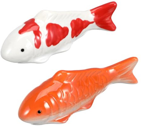 Kisangel 2stücke Keramische Schwimmende Fische Dekorative Aquarium Figuren Für Teich Und Fischbecken Mischung Lebendige Unterwasserlandschaft Zu Schaffen