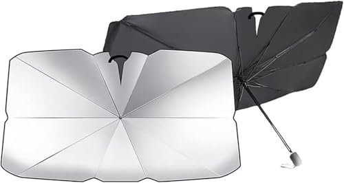 vmwia Auto Lunas Delanteras Parasoles para B-M-W X2 F39 2018-2023,Parabrisas Delantero Plegable Protección UV Accesorios(140 * 80).