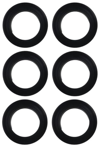 Voyoo 6 Stück Schwarz Fahrrad Tretlager Abdeckung Top Hat Lager Kappen für MTB Mountain Road Bike (Innendurchmesser 24mm)