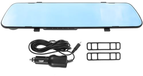 PERSELOSO Dünne Rückspiegel Dashcam mit Rückfahrkamera für Auto Hochauflösende Aufnahme Vielseitige Installation Modernes Design zum Parken und Rückwärtsfahren