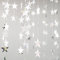 Yuccer 2 Pack Papier Girlande Dekorationen Glitter Sternen Girlande Sterne zum Aufhängen Party Girlande Deko für Geburtstag Hochzeit Weihnachten Silvester (Silber)