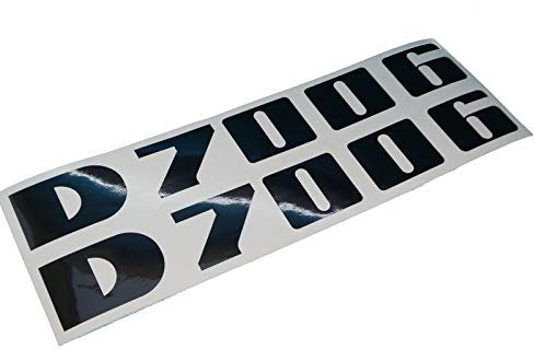 DEUTZ D7006 Schriftzug Aufkleber in schwarz, Sticker/Beschriftung, zum Oldtimer Restaurieren von Lack & Verkleidung. Schlepper Emblem Alternative