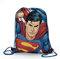 Superman - Action - Trendiger Sportbeutel mit hochwertigem Frontaldruck. Zugezogen als Rucksack zu verwenden.