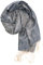 ufash Pashmina 100% Seidenschal aus Indien für Damen & Herren, Paisley Muster, 160 x 35 cm - Schal aus reiner Seide, Grau 2