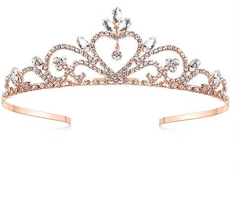 Lovelyshop Rheinstein Prinzessin Hochzeitskrone – Roségold