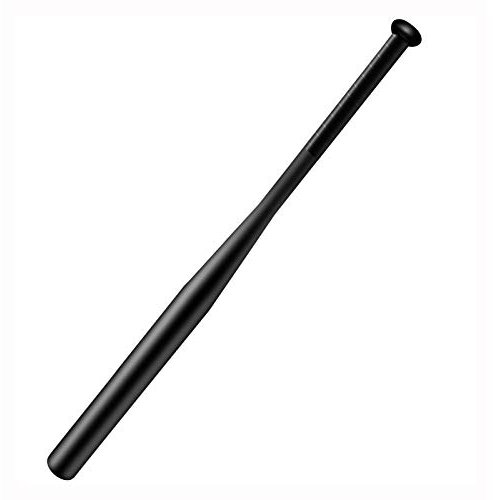 Tuggui Baseballschläger Stahl mit Tragetasche, schwarz, 28 IN