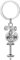 Sportigo ® Hantel Set Schlüsselanhänger in der Farbe Silber/Gewichtheben Dumbbell Hanteln Fitness Training Geschenk Geschenkidee
