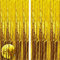 Aisszhao 2 Stück Gold Lametta Vorhänge,Metallische Folie Fransen Vorhang Funkeln Vorhängen Dekoration für Geburtstagsfeier Abschlussfeier Hochzeitsfoto Hintergrund Weihnachten Disco Party(1m x 2m)
