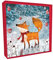 BSB335 Weihnachtskarten, Fuchs, handgefertigt, 5 Stück