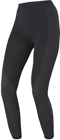 SHIMA BASECOOLER 2.0 - Thermoaktive Damenhose mit COOLMAX-Fasern. Funktionsunterwäsche, Kühlend, Atmungsaktiv mit Mesh-Einsätzen (Schwarz, M/L)