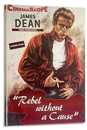 Filmposter Rebel Without A Cause Vintage Drama Movie Poster Dekorative Malerei Leinwand Wandkunst Wandbilder Wohnzimmer Poster Schlafzimmer Gemälde 20 x 30 cm