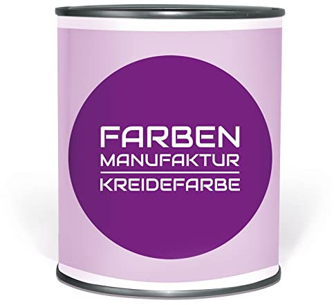Farben Manufaktur Kreidefarbe Shabby Chic Holz Vintage Chalk Holzfarbe Möbelfarbe RAL 0,1L 0,75L, Farbe: ca. RAL 7037 Staubgrau, Größe: 0,75L