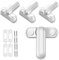 Window Sash Jammer, 4 Pack Door and Window Anti-Theft Lock, Security Window Buckle Suitable for UPVC/PVC Doors and Windows