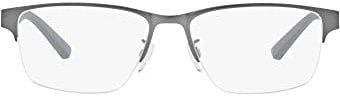 Emporio Armani Herren 0EA1138 Sonnenbrille, Matte Ruthenium, 56