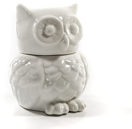 Dekorative Keramik- Eulen- Schmuckdose. Die ideale Dose für die Aufbewahrung von Kleinigkeiten. 10 cm Höhe. Owl Aufbewahrungsdose