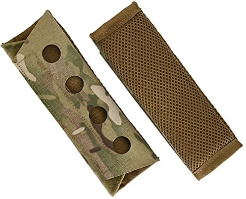 tactifans 2 Pack Vest Shoulder Pads Fit 2 Shoulder Strap Pads Mesh Padded Lightweight for FCPC JPC Plate Carriers Vests Sling Bags (MC)