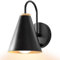 ENCOFT Wandlampe mit Schalter Wandleuchte Dimmbar E27 Wandlampen Innen Schwarz, Dimmbare Vintage Wandleuchten für Schlafzimmer Wohnzimmer Flur (Keine GlüHbirne)