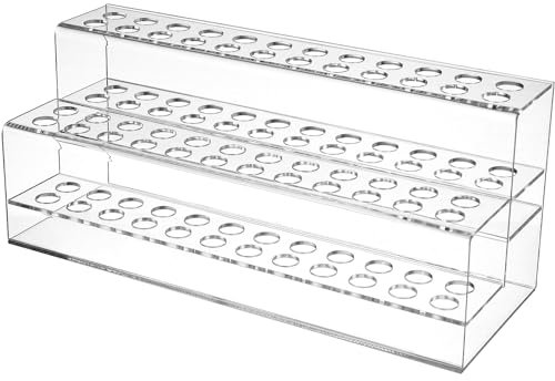 Présentoir à Stylos en Acrylique, Support à Stylos à 48 Emplacements, Présentoir à Crayons Transparent, Porte-Stylo à Sourcils, Porte-Pinceaux d'Art, Porte-Pinceaux de Maquillage, Organisateur