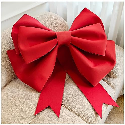 Egurs Schleife Große Rote Schleifen Handgemachte DIY Schleife Riesenschleife für Auto Valentinstag Weihnachten Geschenk Hochzeit Deko und Geburtstag Party Dekoration Chinesisch Rot 75cm