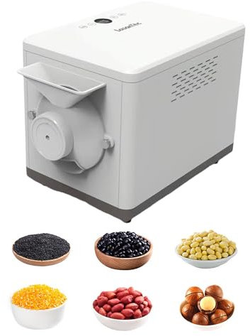 CHHMAELOVE Nouvelle Machine de torréfaction de Grains de café, Temps + température réglables, séchoir à Grains Automatique torréfacteur sésame Cacao torréfacteur Multifonction