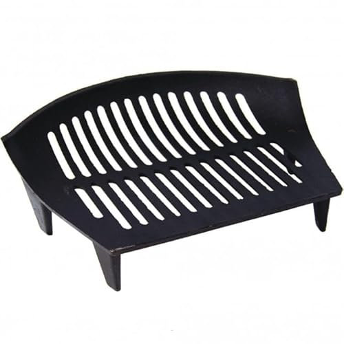 Unibos 18 Iron Fire Grate Heavy Duty Conventional Large Cast Iron Sturdy Fireplace Accessory Fire Coal Log Grate Metal Black Log & Coal Burner