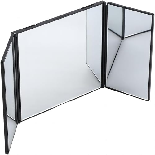 VIFERR Auto Sonnenblende Kosmetikspiegel, Faltbar Make-up Spiegel Universal Auto Innenspiegel Auto-Visier-Spiegel Tragbarer Autospiegel Rückspiegel Sonnenschutz Spiegel