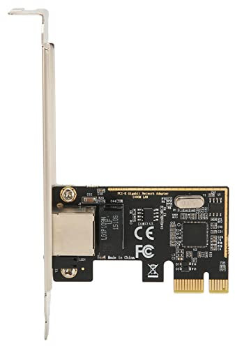 Tarjeta Ethernet PCIe, Nic 10/100/1000Mbps Tarjeta de Red Gigabit PCI-Express Tarjeta LAN de Red RJ45 Adaptador Wake On LAN Computadora Interna PC de Escritorio para Win/Mac 1 PCS