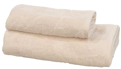 Zucchi, 2-teiliges Set aus Frottee-Badetuch, Gästehandtuch 40 x 60 cm + Handtuch 60 x 110 cm, Handtücher aus 100 % reiner Bio-Baumwolle Merry Flowers 41