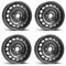 4x Alcar Stahlfelgen 4-5770 4.5Jx14 ET35 4x100 kompatibel mit Toyota Aygo