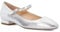 Dune London Ladies HABBS Low Heel Mary Janes Size UK 3 Flat Heel Ballet Pumps Silver