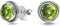 Peridot Edelstein Ohrstecker 925 Sterling Silber Ohrring Handarbeit Gedrehter Draht Ohrring