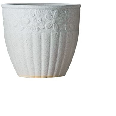 Keramik Indoor Blumentopf Großer Durchmesser Pflanztöpfe mit Drainagelöchern für Orchideen und Kaktus Weiß Dekorative Pflanzenbehälter für Außen und Innen