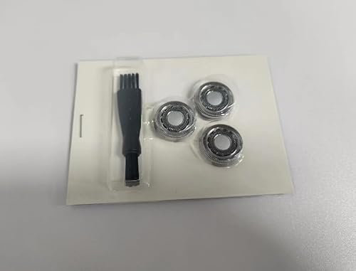 3 Stück SH90/72 Ersatzscherkopf Scherkopf für Series 9000(S9xxx) 8000(S8xxx) SW97xx, Nass Trocken Rasierer Zubehör, Compatible für Philips Series 9000 Rasierer Ersatzköpfe, mit bürste, Nicht Original