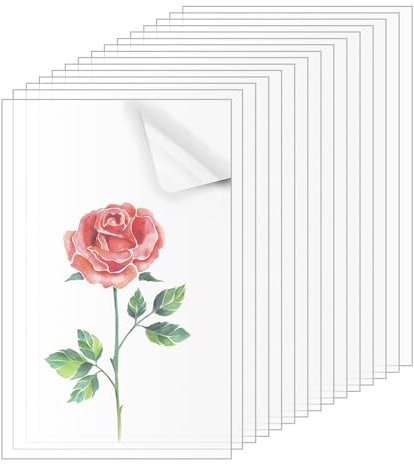 Gsrhzd Acrylglas Platte, 15 Stück Acrylplatte, 100 x 150 x 1MM Acrylic Sheet, Transparente A4 Acrylglas, acrylscheibe für Das Ersatzglas von Fotorahmen, Projektausstellung, Malerei