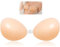 Invisible Strapless Sticky Bras - Reusable Stick On Push Up Bra for Women with 2 Nipple Covers, Women's Silicone Adhesive Backless Bras for Women Party, Bar, Wedding, Beach (D) Beige