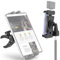 Tentucro 3-in-1 Tablet Holder Mount with Cold Shoe for Exercise Spin Bike, Live-Stream Tripod, Treadmill, Music/Microphone Stand, Fits for iPad Pro 12.9, Air, Mini, iPhone, Galaxy Tabs (4.7-13)