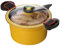 Pressure Pot, 3.5L Time-Saving Stockpot with Clear Lid & Double-Ear Lock, Multi-Use Small Pressure Cooker with Handle & Relief Valve, Non-Stick for Stewing, Steaming, Slow Cooking