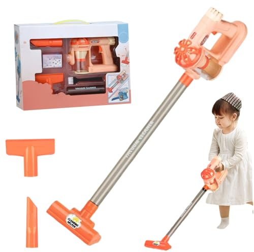 Xoeryoy 1 Définir Le Vide des Enfants, Le Jouet électrique détachable 24h / 24x5 aspirateur électrique avec Aspiration de Travail, Jouet interactif de renforcement des compétences Qui Fonctionne po