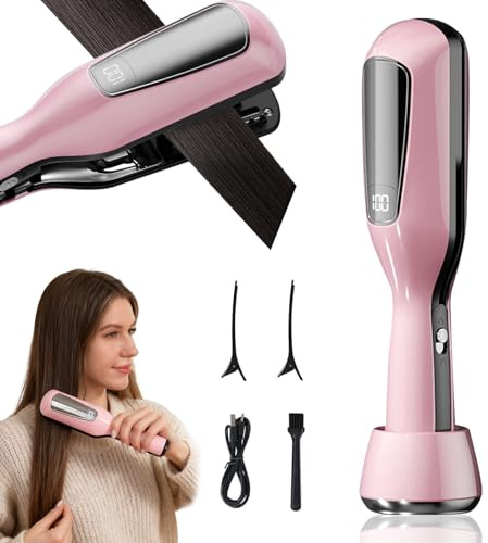 Spliss Entferner Gerät, Kabelloser Tragbarer Wiederaufladbarer Haartrimmer Spliss Entferner Mit Negativ-Ionen-Haarpflege, Spliss Trimmer Mit LED-Anzeige Entfernt Spliss Und Geschädigtes Haar (G)