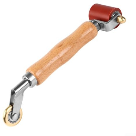 Rullo per cuciture del tetto 40 mm con rullo di dettaglio in ottone per PVC (rosso)