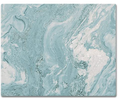 CounterArt 23119 - Tagliere in vetro al quarzo, 30 x 30 cm, colore: Bianco