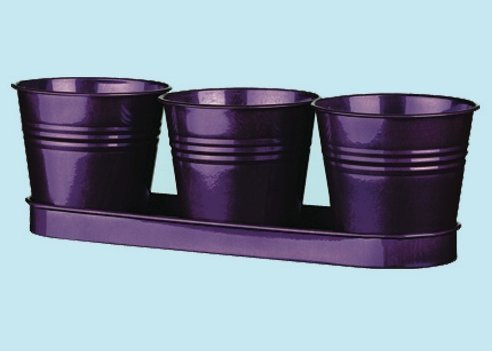 Deko Vase Vasen Trio mit Tablett