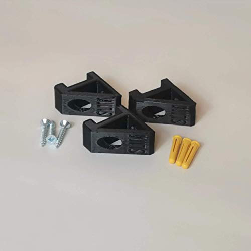 3D Cabin Wall Mount Compatible With PlayStation 4 (PS4) Slim Holder Brackets - Black